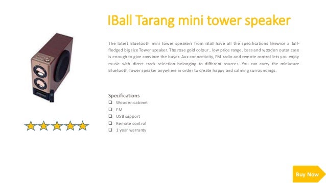 iball mini tower speaker