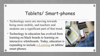 Gadgets as technology tools Use In educational Sectors | PPT