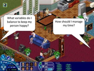 What variables do I balance to keep my person happy?How should I manage my time?