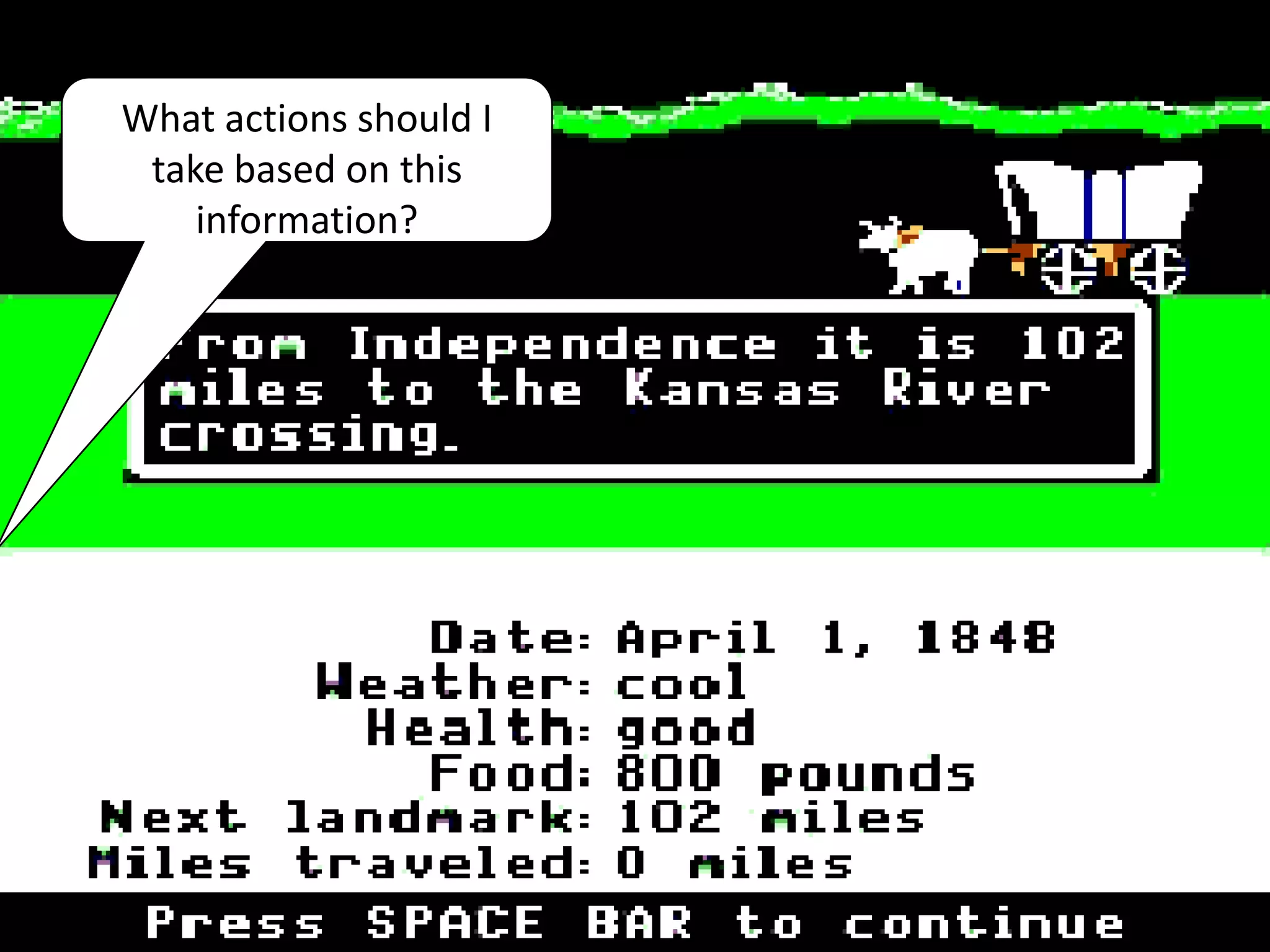 What actions should I
 take based on this
    information?
 