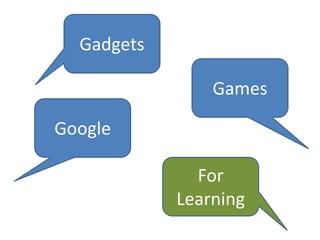 Gadgets Games Google For Learning 