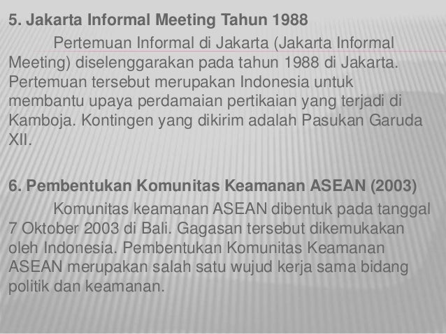 Jakarta Informal Meeting | DKI1.com
