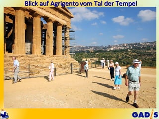 Blick auf Agrigento vom Tal der Tempel
 