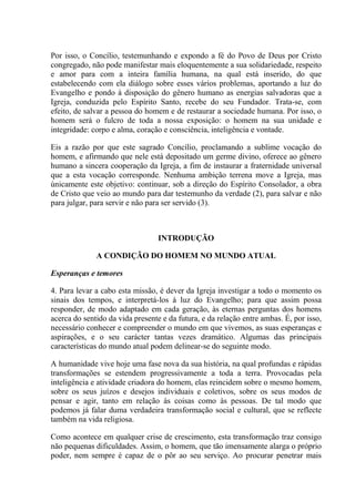 Resumo Da Gaudium Et Espes, PDF, Amor
