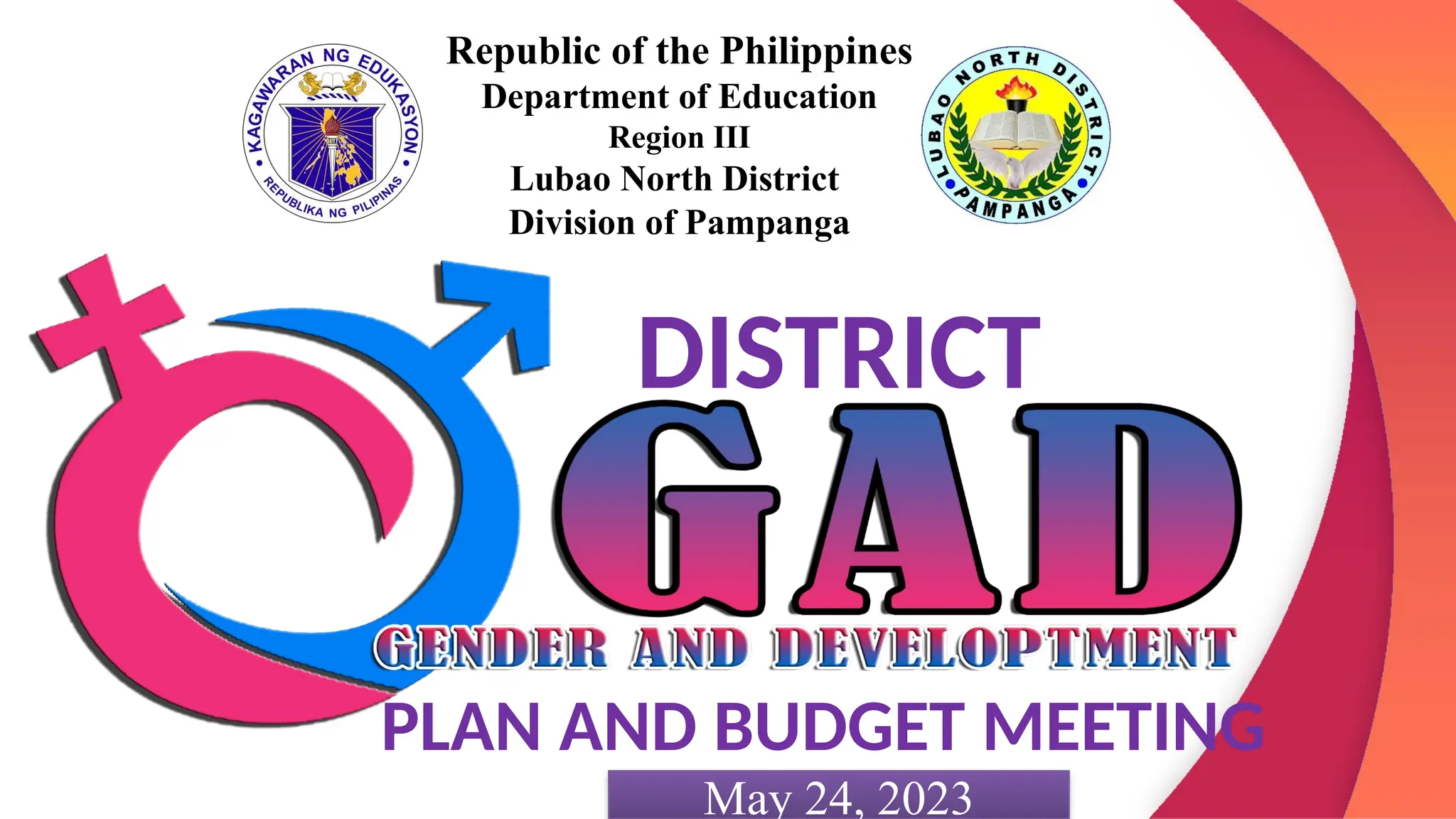 GENDER AND DEVELOPMENT PLAN AND BUDGET MEETING | PPTX