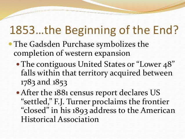 The significance of the frontier in american history essay
