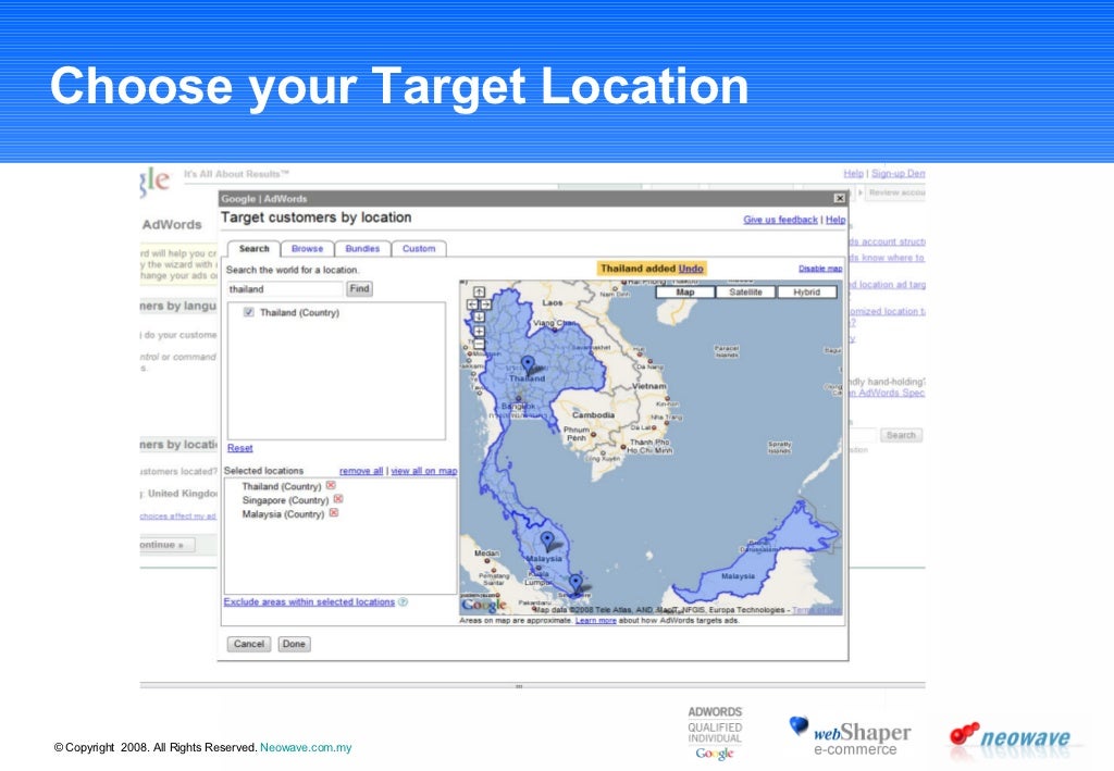 Choose your Target Location