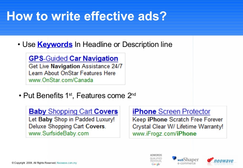 How to write an advertisement script image