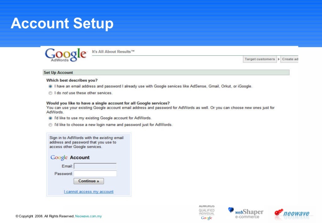 Account Setup