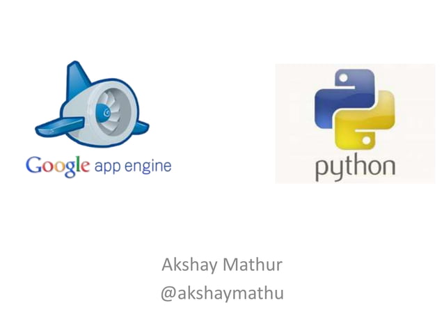 Using Google App Engine Python | PPT