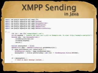 XMPP Sending
         in Java
 
