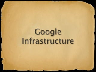 Google
Infrastructure
 