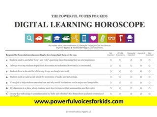 @reneehobbs #gaetc15
www.powerfulvoicesforkids.com
 