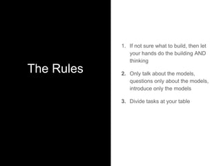 Order of People
Clockwise starting with
person closest to the
screen
30 Seconds to explain
the topic given to you.
 