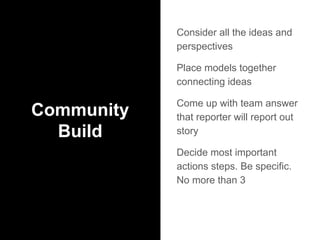 What did we
experience that
can benefit your
classroom?
 