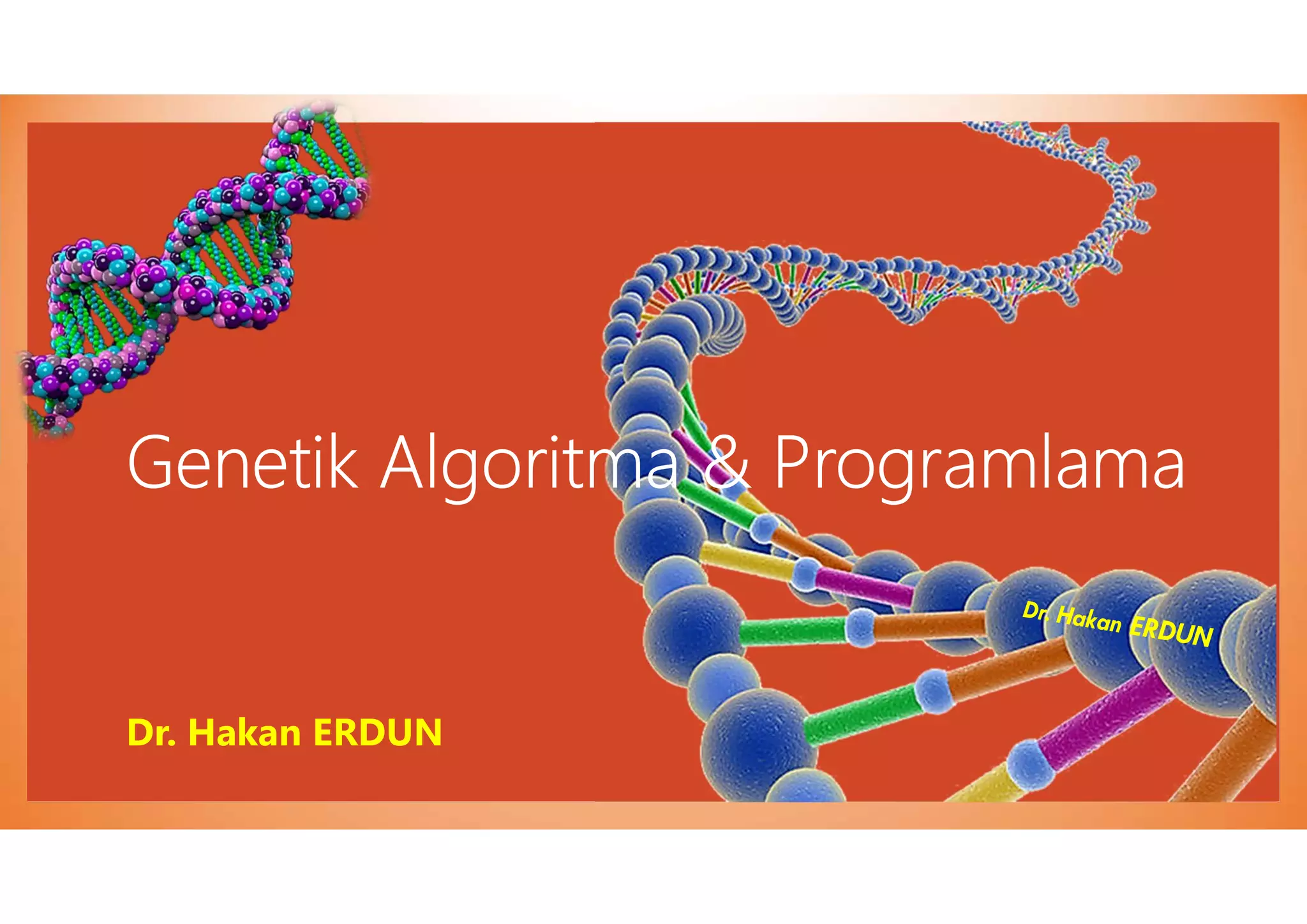 Genetic Algorithm Examples Presentation in Turkish PDF Genetic algorithm examples presentation in turkish pdf