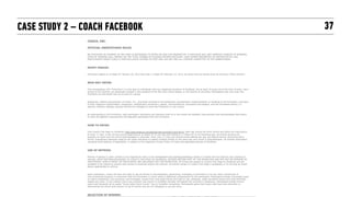 CASE STUDY 2 – COACH FACEBOOK   37
 
