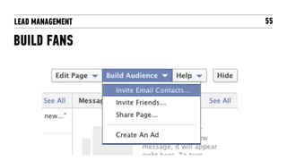LEAD MANAGEMENT   55

BUILD FANS
 