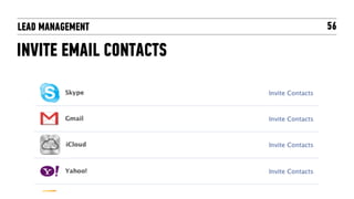 LEAD MANAGEMENT         56

INVITE EMAIL CONTACTS
 