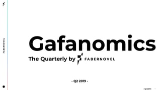 - Q2 2019 -
GafanomicsThe Quarterly by
- Q2 2019 -
1
 