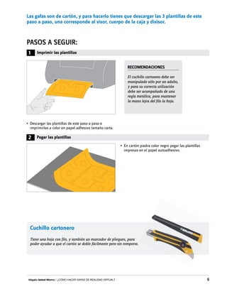 gafas de realidad virtual.pdf molde pra | PDF