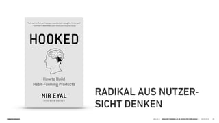 SINNERSCHRADER HELLO | GESCHÄFTSMODELLE IM ZEITALTER DER GAFAS | 15.10.2015 39
RADIKAL AUS NUTZER- 
SICHT DENKEN
 