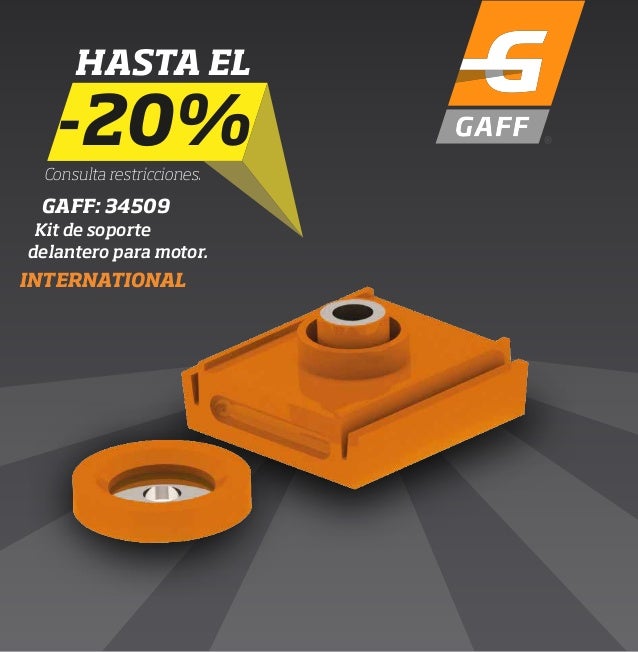 KIT de soporte delantero para motor international- 34509