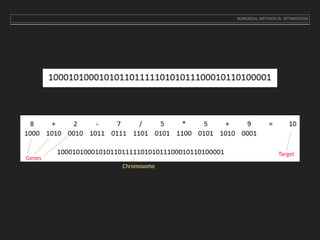 Target
Genes
Chromosome
NUMERICAL METHODS IN OPTIMIZATION
 