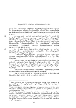 გაგა გაბრიჩიძე, ევროპული კავშირის სამართალი, 2012

232

233

გარდა ამისა, სასამართლო კონტროლი ასევე ხორციელდება საერთო საგარეო
და უსაფრთხოების პოლიტიკის ევროპული კავშირის სხვა სფეროებისგან
გამიჯვნის საკითხებზე (ევროპული კავშირის შესახებ ხელშეკრულების მე-40
მუხლი).
თავისუფლების, უსაფრთხოებისა და სამართლის სფერო, ლისაბონის
ხელშეკრულების მიხედვით, ევროპული კავშირის მართლმსაჯულების
სასამართლოს იურისდიქციაში შედის.74 ამასთან, სასამართლოს არ გააჩნია
წევრი სახელმწიფოების პოლიციებისა და სამართალდამცავი ორგანოების
ღონისძიებათა
პროპორციულობის
ან
კანონიერების
შემოწმების
იურისდიქცია
(ევროპული
კავშირის
ფუნქციონირების
შესახებ
ხელშეკრულების 276-ე მუხლი).
რაც შეეხება მართლმსაჯულების სასამართლოსა და საერთო
სასამართლოების
კომპეტენციების
გამიჯვნას,
მართლმსაჯულების
სასამართლოს კომპეტენციაში შედის:
– სარჩელები ხელშეკრულების დარღვევის შესახებ (ევროპული
კავშირის ფუნქციონირების შესახებ ხელშეკრულების 257-ე და 258-ე
მუხლები);
– ბათილობისა და უმოქმედობის შესახებ სარჩელები (ევროპული
კავშირის ფუნქციონირების შესახებ ხელშეკრულების 263-ე და 265-ე
მუხლები), რომლებიც წევრი სახელმწიფოს მიერ არის შეტანილი საბჭოს75
ან/და პარლამენტის წინააღმდეგ, ან გაერთიანების რომელიმე ორგანოს მიერაა
შეტანილი;
– წინასწარი გადაწყვეტილების პროცედურა76 (ევროპული კავშირის
ფუნქციონირების შესახებ ხელშეკრულების 267-ე მუხლი);
– შეხედულების მომზადება (ევროპული კავშირის ფუნქციონირების
შესახებ ხელშეკრულების 218-ე მუხლის მე-11 პუნქტი);

74

უნდა აღინიშნოს, რომ გარდამავალი დებულებების შესახებ ოქმის მიხედვით, ეს
ცვლილებები ლისაბონის ხელშეკრულების ძალაში შესვლიდან მაქსიმუმ 5 წლის ვადაში
უნდა ამოქმედდეს.
75
საბჭოს იმ აქტების წინააღმდეგ შეტანილი სარჩელების გარდა, რომლებიც ეხება
სახელმწიფო დახმარების რეგულირებასა და დემპინგს, ან არის განმახორციელებელი
უფლებამოსილების აქტი.
76
ნიცის ხელშეკრულების საფუძველზე ევროპული გაერთიანებისა და ატომური
ენერგიის ევროპული გაერთიანების დამფუძნებელ ხელშეკრულებებში შეტანილი
ცვლილებების
მიხედვით,
გარკვეულ
სფეროებში
შესაძლებელია
წინასწარი
გადაწყვეტილების პროცედურის ფარგლებში კომპეტენციების გადაცემა პირველი
ინსტანციის სასამართლოსთვის, თუმცა პრაქტიკაში ჯერ ამ სფეროების განსაზღვრა
არ განხორციელებულა.

67

 