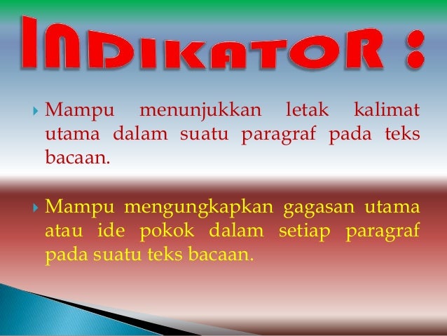 Menemukan Gagasan Utama Dalam Teks