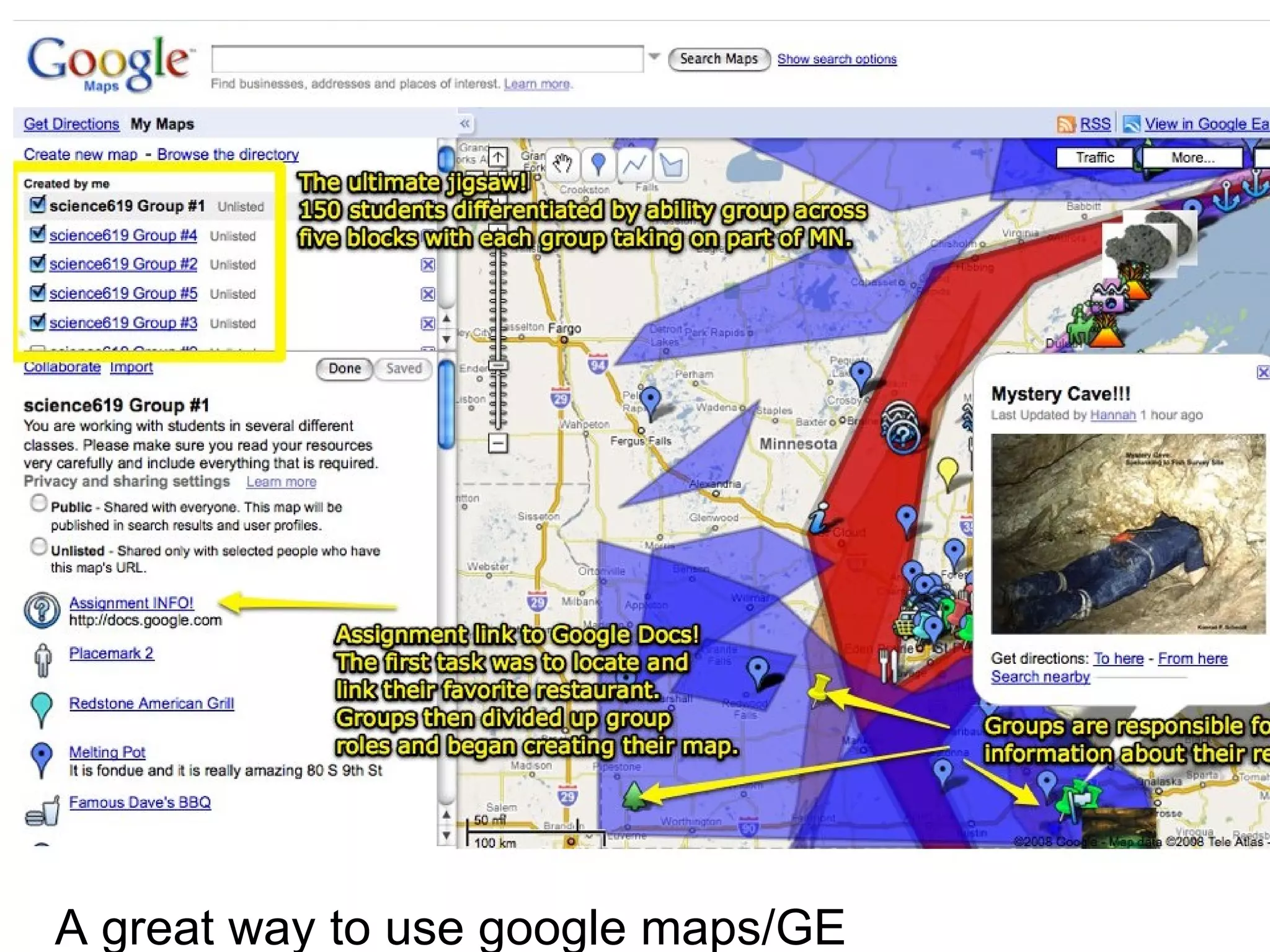 A great way to use google maps/GE 