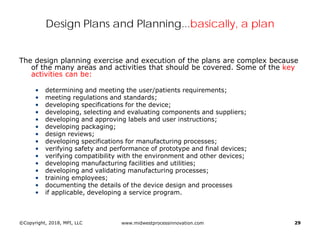 Design Controls: Building Objective Evidence and Process Architecture ...