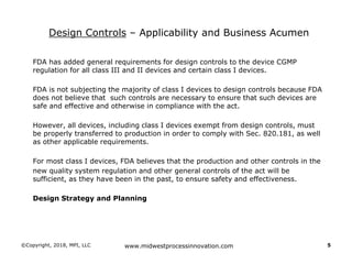 Design Controls: Building Objective Evidence and Process Architecture ...