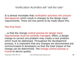 Design Controls: Building Objective Evidence and Process Architecture ...