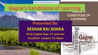 Presented By:
KESHAB RAJ ROKKA
M.Ed. English Dept. 3rd semester
Sanothimi campus; TU, Nepal
 