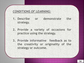 Gagne's Conditions of Learning | PPTX