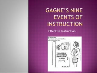 Gagne’s nine events of instruction