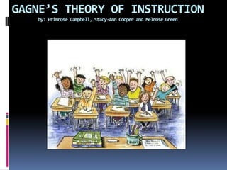 GAGNE’S THEORY OF INSTRUCTIONby: Primrose Campbell, Stacy-Ann Cooper and Melrose Green 