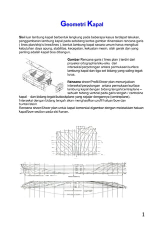 Geometri Kapal oleh Gaguk Suhardjito | PDF