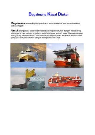 Geometri Kapal oleh Gaguk Suhardjito | PDF