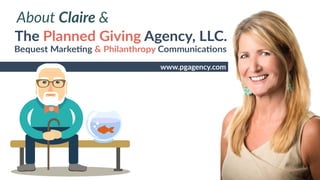 w w w. p g a g e n c y. c o m /g a i l p e r r y i n s i d e r s
www.pgagency.com
About Claire &
 