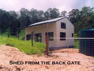 Shed from the back gate 