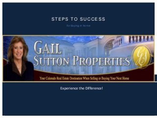 STEPS TO SUCCESS
For Buying A Home

Experience the Difference!

 