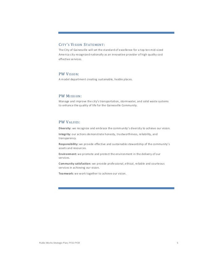 city of gainesville fl public works department strategic plan fy 15 public works gainesville fl