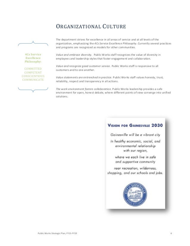 city of gainesville fl public works department strategic plan fy 15 public works gainesville fl