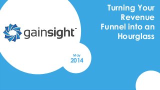 Gainsight Confidential. 2014 Gainsight, Inc. All rights reserved.
Turning Your
Revenue
Funnel into an
Hourglass
2014
May
 
