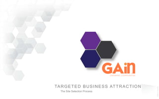 ©2013GAIN
TARGETED BUSINESS ATTRACTION
The Site Selection Process
 