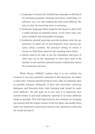 Authentic Task- Based Materials: Bringing the Real World Into the ...