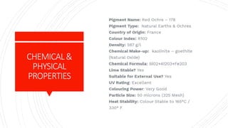 CHEMICAL&
PHYSICAL
PROPERTIES
 