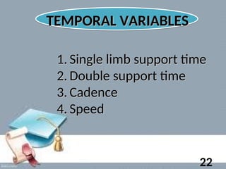 Cadence,temporal gait.ppt stance phase swing phase gait analysis | PPT